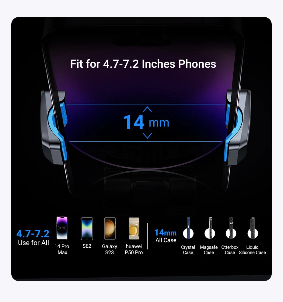 360° Car Phone Holder – Anti-Drop & Rotating