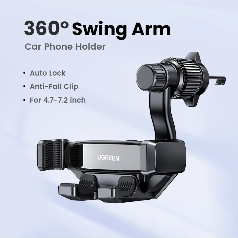 360° Car Phone Holder – Anti-Drop & Rotating