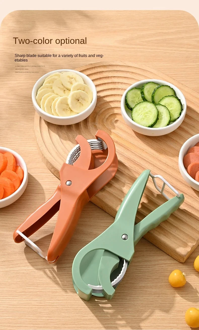 HooFun Kitchen Tools Stainless Steel Vegetable and Fruit Slicer Multi Functional Salad Slicer Kitchen Accessories