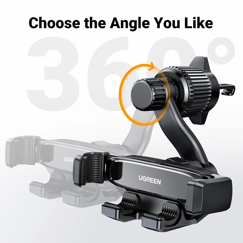 360° Car Phone Holder – Anti-Drop & Rotating